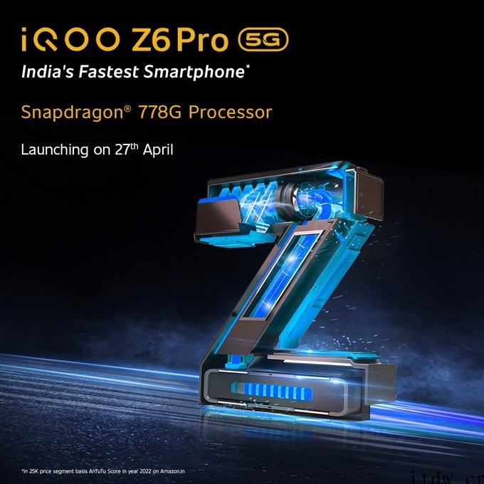 iQOO Z6 Pro 5G 手机将于4 月 27 日在印度