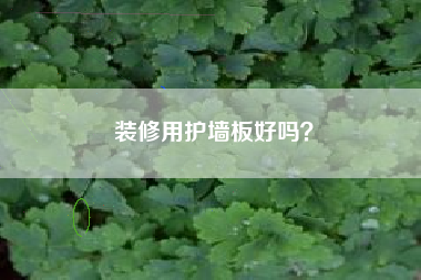 装修用护墙板好吗？