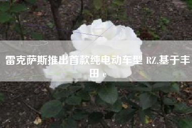 雷克萨斯推出首款纯电动车型 RZ,基于丰田 e