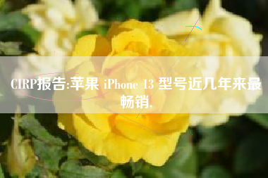 CIRP报告:苹果 iPhone 13 型号近几年来最畅销,