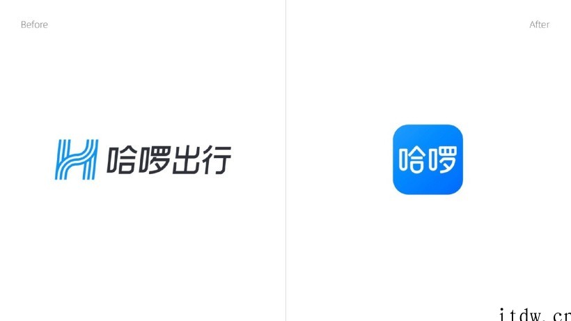 哈啰出行更换新 Logo