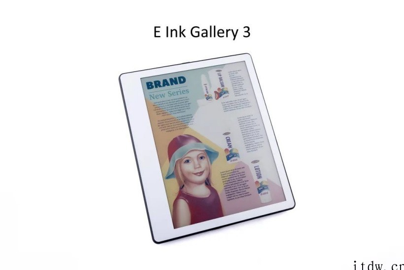 E Ink 推出 Gallery 3 全彩电子纸技术:彩色刷