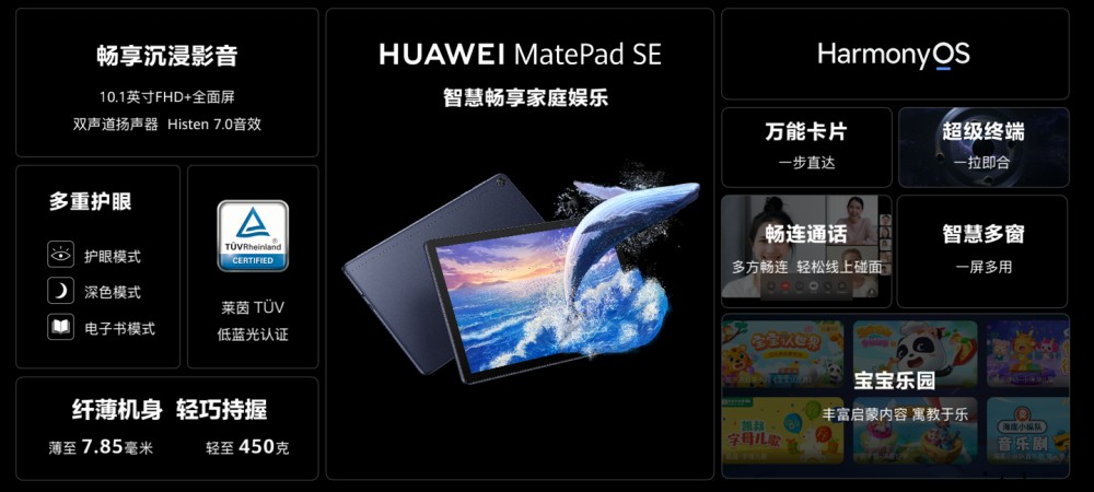 1499元起,华为MatePad SE 正式发布:搭载鸿蒙 