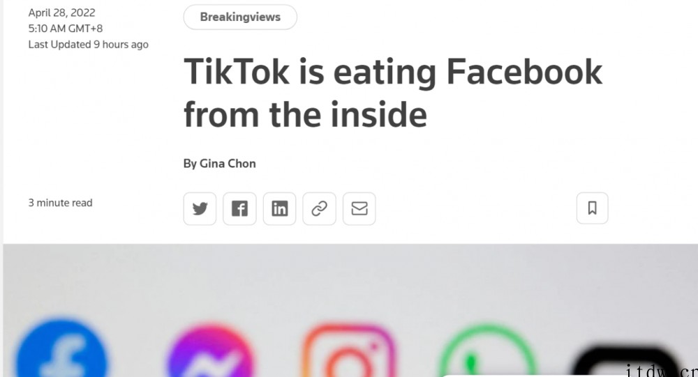 TikTok 正从内部“吞食”Facebook:吸走年轻用户