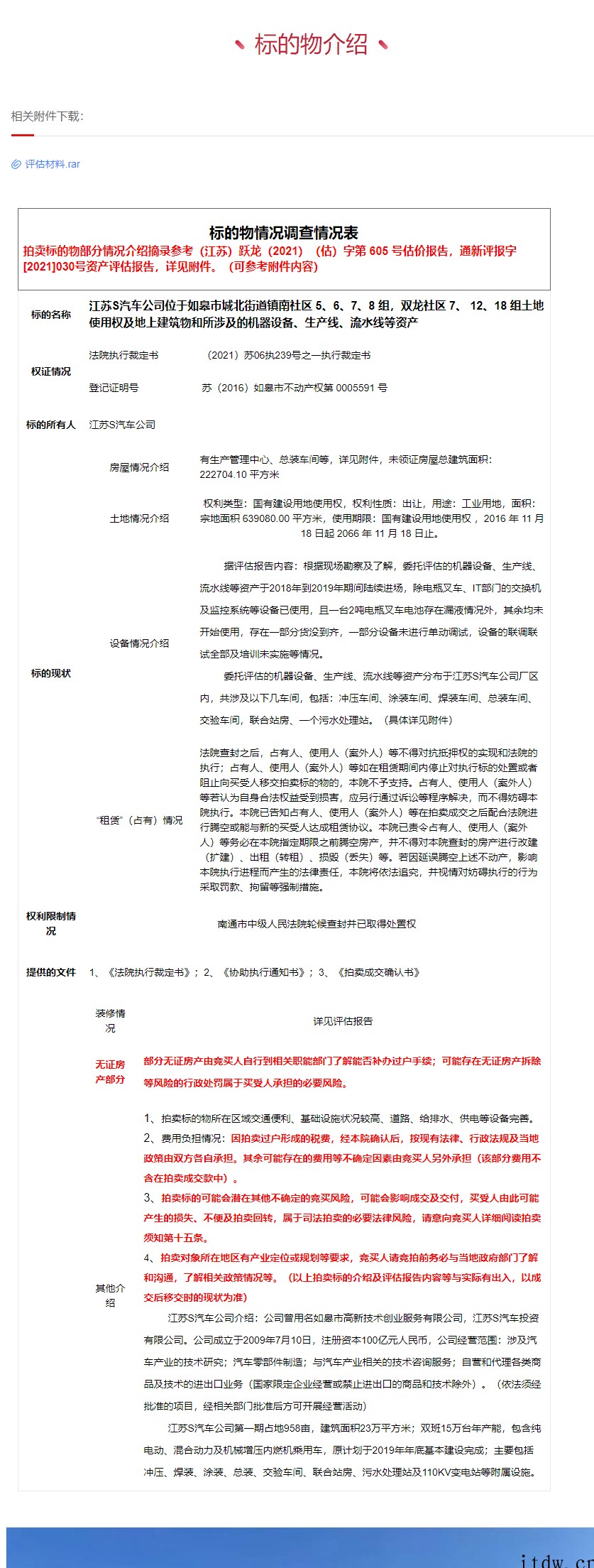 赛麟汽车挂牌阿里拍卖司法,起拍价近 24 亿
