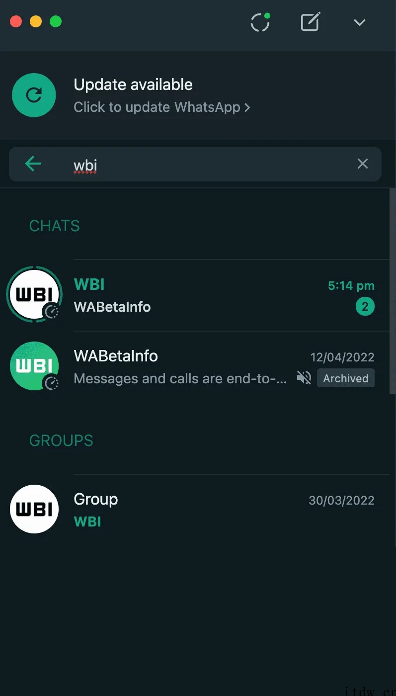 WhatsApp 将很快支持聊天列表查看状态更新