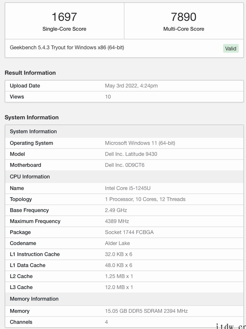 戴尔新款 Latitude 9430 笔记本 Geekben