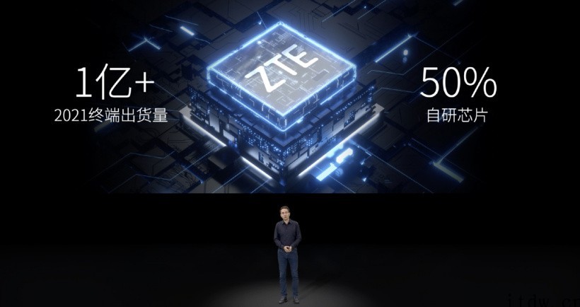 中兴:2021 终端全年出货量超 1 亿部,其中 50% 采