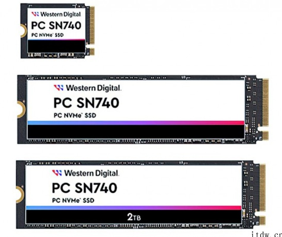 西部数据 SN740 固态硬盘发布:速度提高 50%,最大容