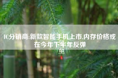 IC分销商:新款智能手机上市,内存价格或在今年下半年反弹