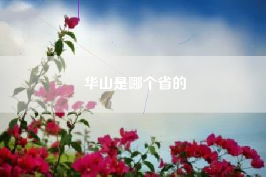华山是哪个省的