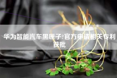 华为智能汽车黑匣子?官方申请相关专利获批