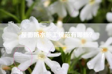 屋面防水施工规范有哪些？