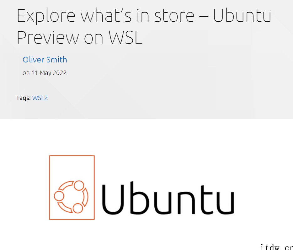 Ubuntu 预览版 WSL 子系统上架微软 Win11 /