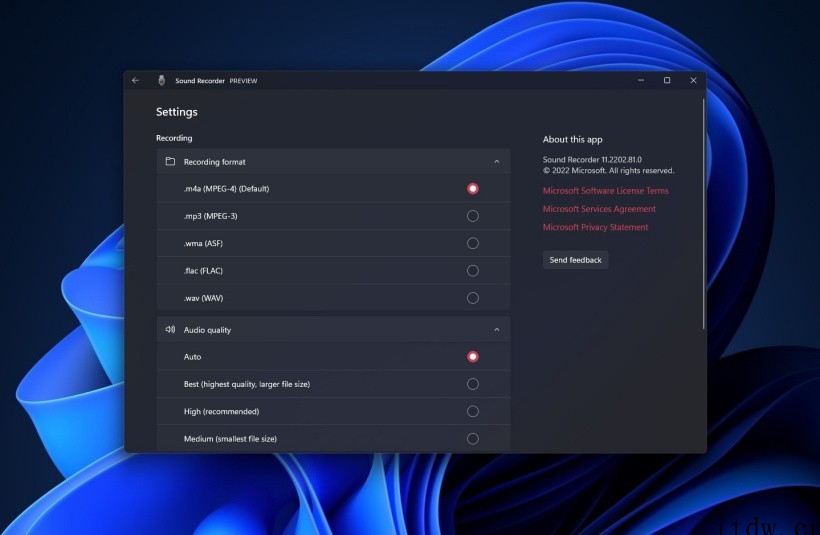 微软 Win11 全新录音机上手体验:音频可视化界面,一键更