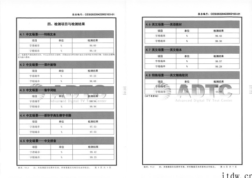 词典笔专业天花板!T10在赛西实验室 8 项检测中豪取 7 