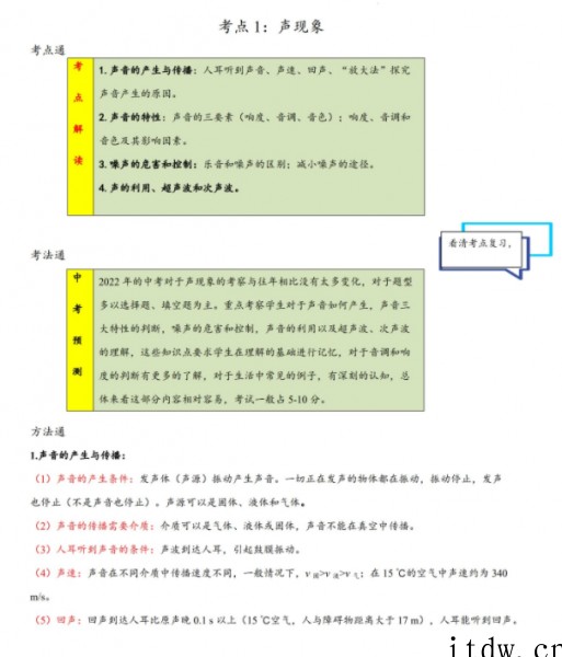 2022中考物理二轮专项考点抢分计划PDF