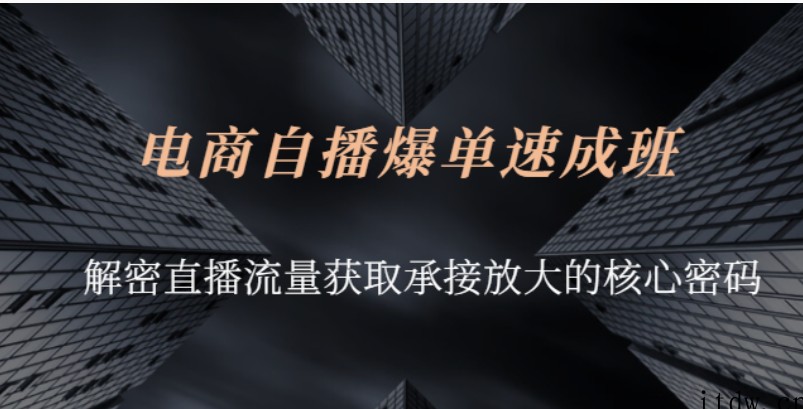 网川教育-兴趣电商团队自播成长营