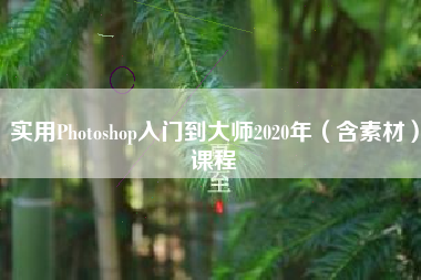 实用Photoshop入门到大师2020年（含素材）课程