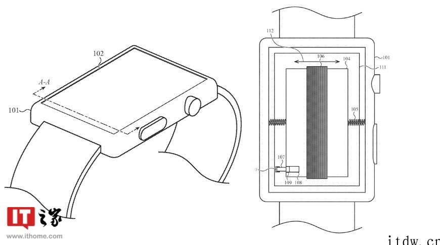 苹果新专利:Apple Watch 手表可移动电池,提供触觉