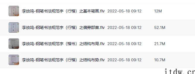 钢笔书法规范字（行楷）李放鸣