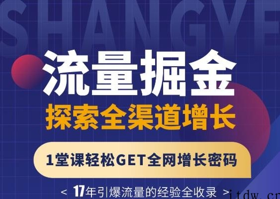 张琦流量掘金探索全渠道增长，1堂课轻松GET全网增长密码