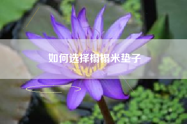 如何选择榻榻米垫子