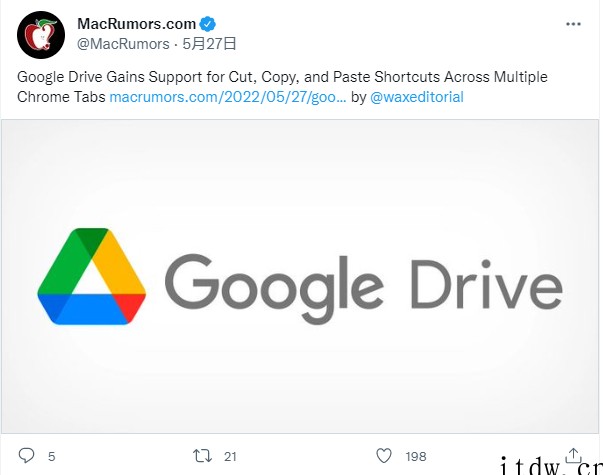 Google Drive 网盘新增支持键盘快捷键:跨多个 C