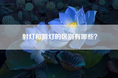 射灯和筒灯的区别有哪些？