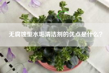 无腐蚀型水垢清洁剂的优点是什么