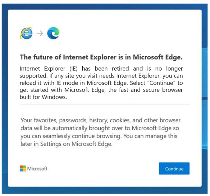 微软 IE 退役,Internet Explorer 的未来