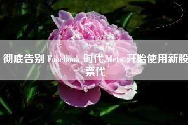 彻底告别 Facebook 时代,Meta 开始使用新股票代