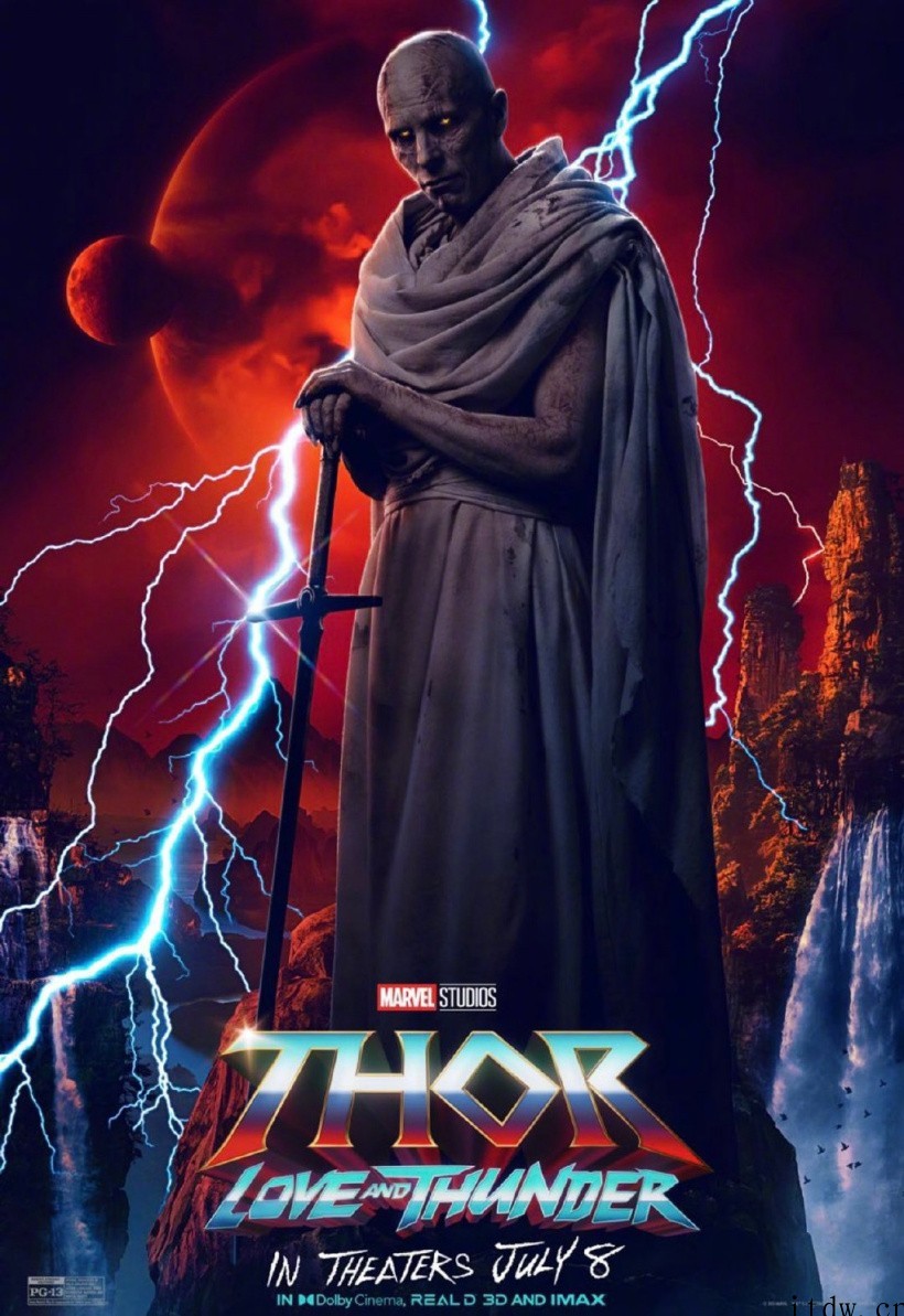 漫威新片《雷神 4》发布角色海报,7 月 8 日上映