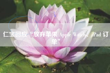 仁宝回应“放弃苹果 Apple Watch、iPad 订单”