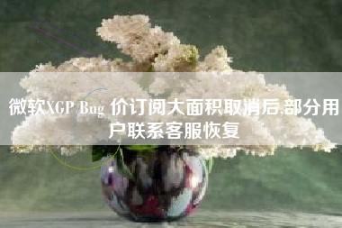 微软XGP Bug 价订阅大面积取消后,部分用户联系客服恢复