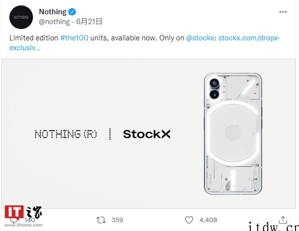 Nothing Phone(1)手机确认不会登陆美国市场发售