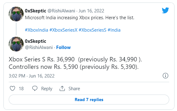 消息称微软 Xbox Series S 主机及配件即将在印度