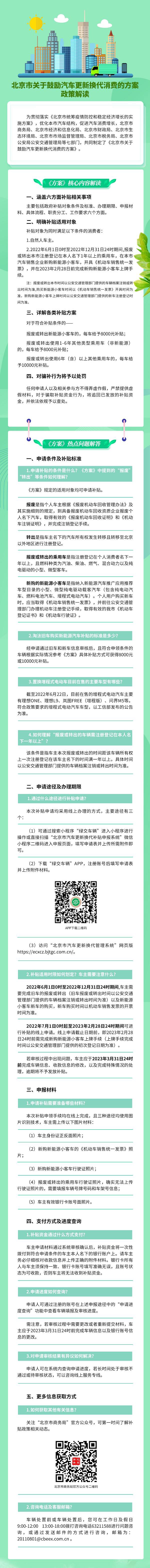 北京鼓励消费者换新能源车,最高补贴 1 万元