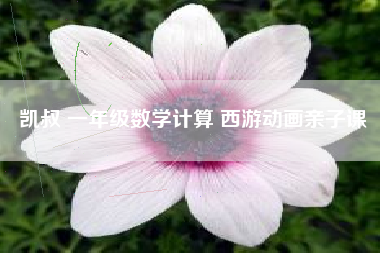 凯叔 一年级数学计算 西游动画亲子课