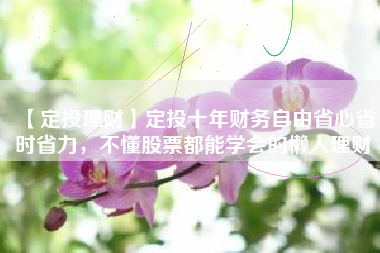 【定投理财】定投十年财务自由省心省时省力，不懂股票都能学会的懒人理财