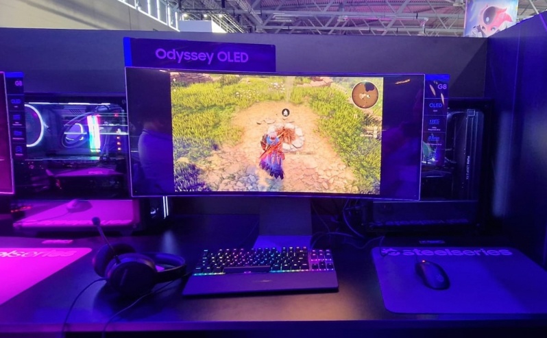 三星展示 Odyssey G8QNB 显示器:34 英寸 Q