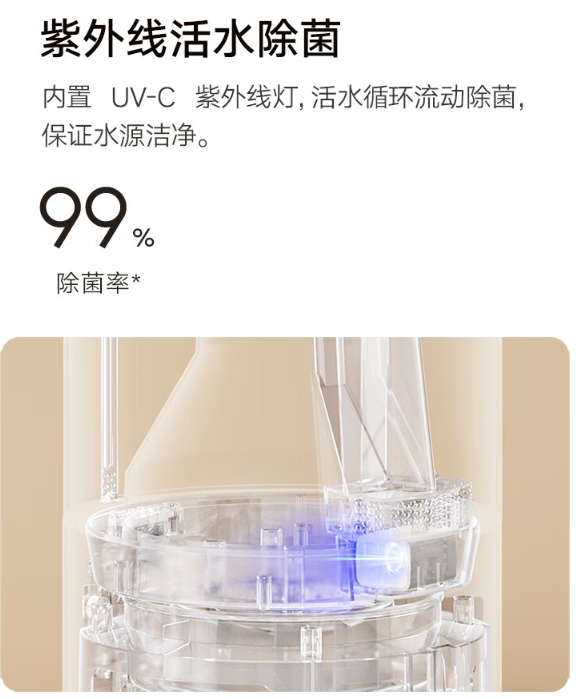 小米推出米家纯净式智能加湿器 2 Lite:紫外线活水除菌,