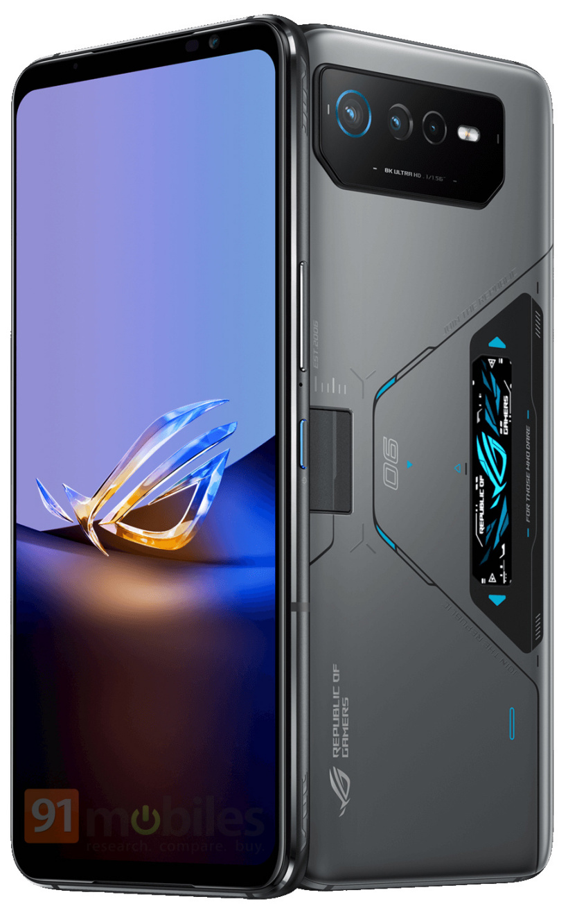 华硕 ROG 游戏手机 6 天玑至尊版渲染图曝光:搭载天玑
