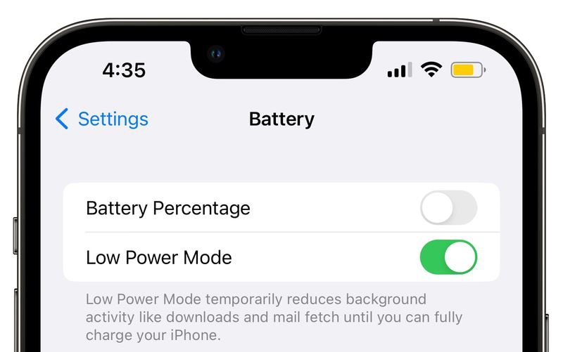 苹果 iOS 16 Beta 6 低电量模式下新增关闭刘海屏