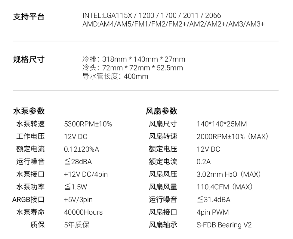 迎接新一代处理器,利民发布冰封远景 V2 280 水冷散热器