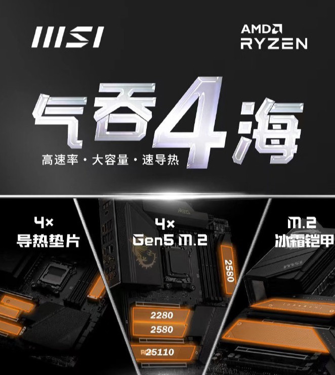 微星预热新款 X670 主板:服务器级 PCB,万兆 + 2