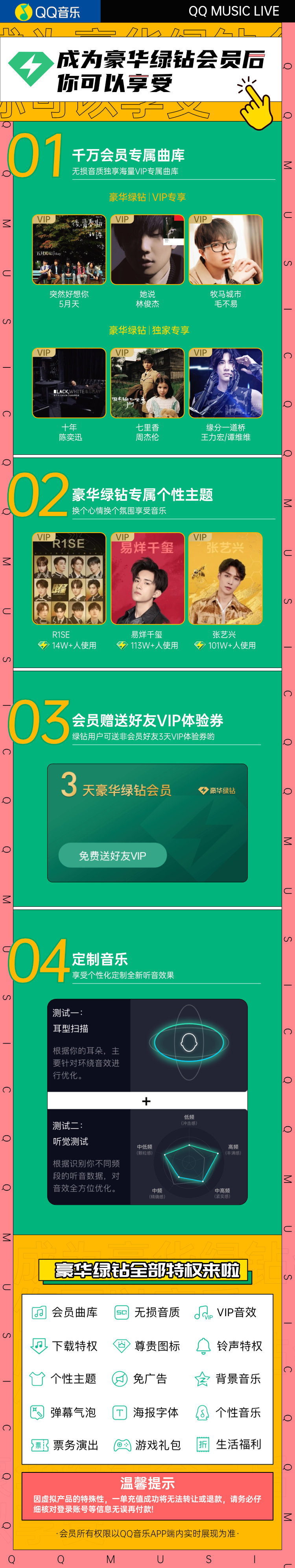 年卡仅需 90 元:QQ 音乐绿钻官方 5 折大促开启