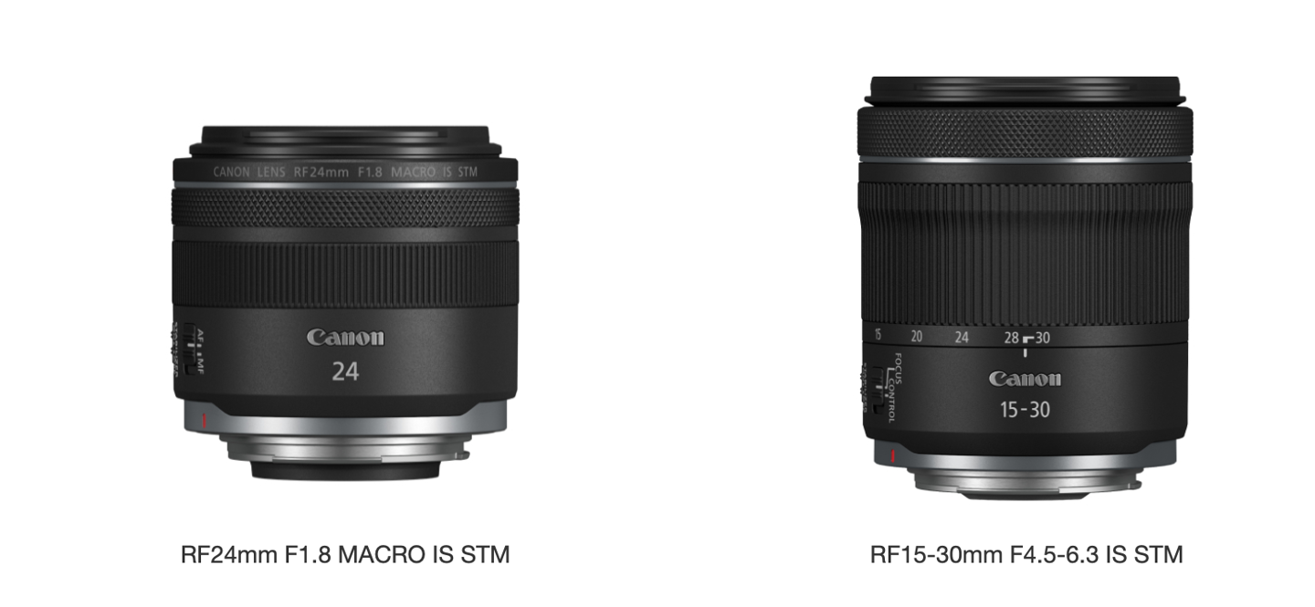 佳能新镜头上架:RF24mm F1.8 与 RF 15