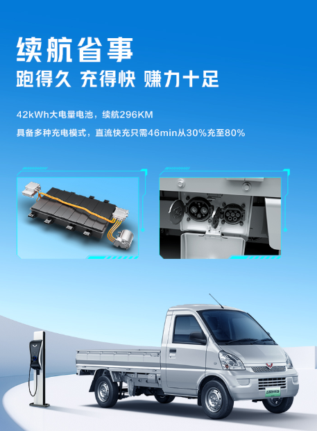 五菱首款纯电微卡:荣光小卡 EV 发布,售价11.38