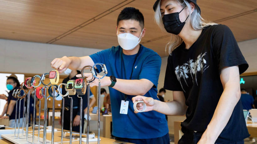 苹果 Apple Store 零售店采用新的 iPhone